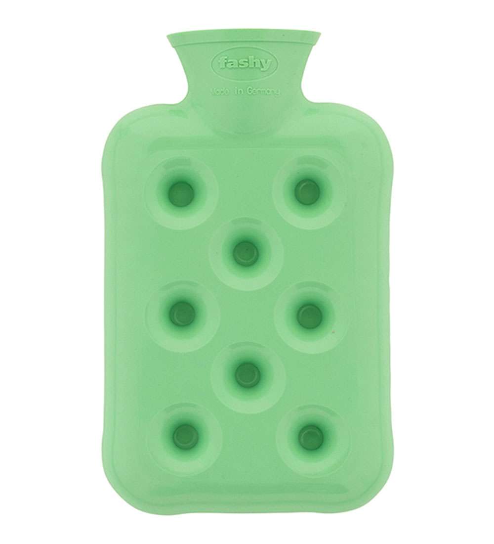 green honeycomb small hot water bottle