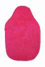 1.0L cerise fleece hot water bottle cover