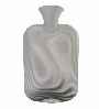 white single ribbed non rubber hot water bottle