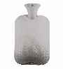 white single ribbed non latex hot water bottle