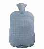 powder blue non latex hot water bottle