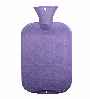 light purple single rib non rubber hot water bottles