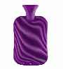 purple single ribbed non rubber hot water bottle