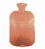 peach single ribbed non rubber hot water bottles