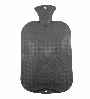 grey single ribbed latex free hot water bottles