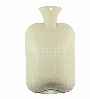 cream single ribbed latex free hot water bottles