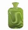 mint green single ribbed latex free hot water bottle