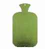 mint green single ribbed latex free hot water bottles