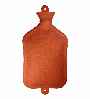 jumbo 3 litre orange hot water bottles