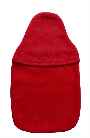 2.0L red fleece hot water bottle cover