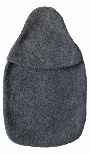 2.0L grey fleece hot water bottle cover