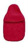 1.0L red fleece hot water bottle cover