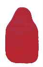 1.0L red fleece hot water bottle covers