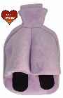 lilac foot warmer hot water bottle