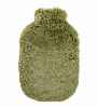 Olive Green Faux Fur Latex Free Hot Water Bottle