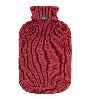 Rust Latex Free Cotton Knit Hot Water Bottle