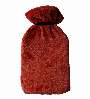 burnt orange large hot water bottle cover