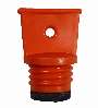 orange hot water bottle stopper